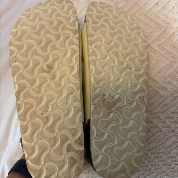 Birkenstock Milano Big Buckle Cream Sandals with Silver Size 40 - Picture 10 of 12